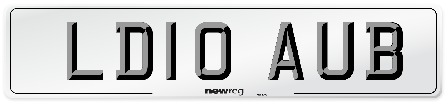 LD10 AUB Number Plate from New Reg